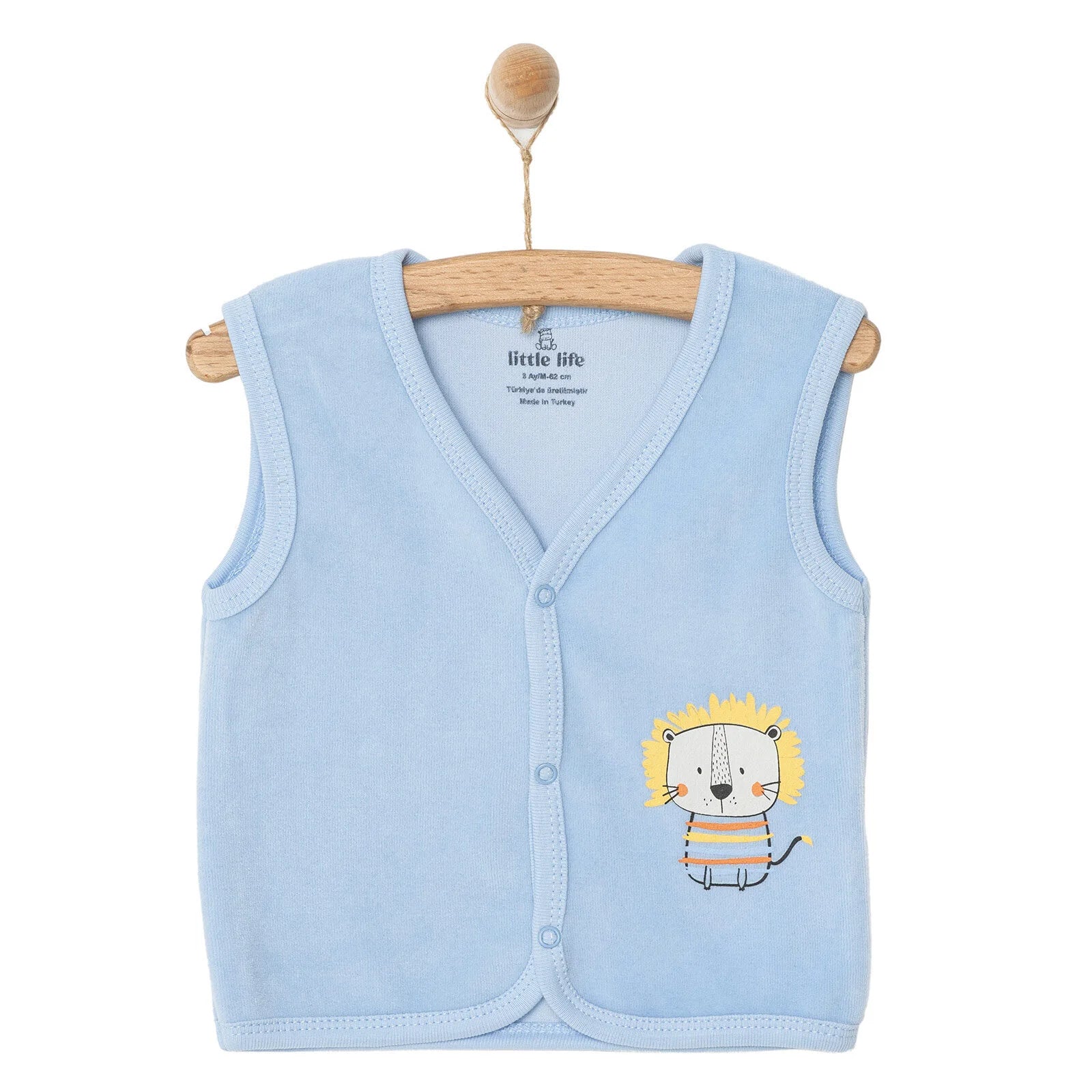 Little Life Newborn Boy Velvet Vest - Blue - ebebek - Black Friday