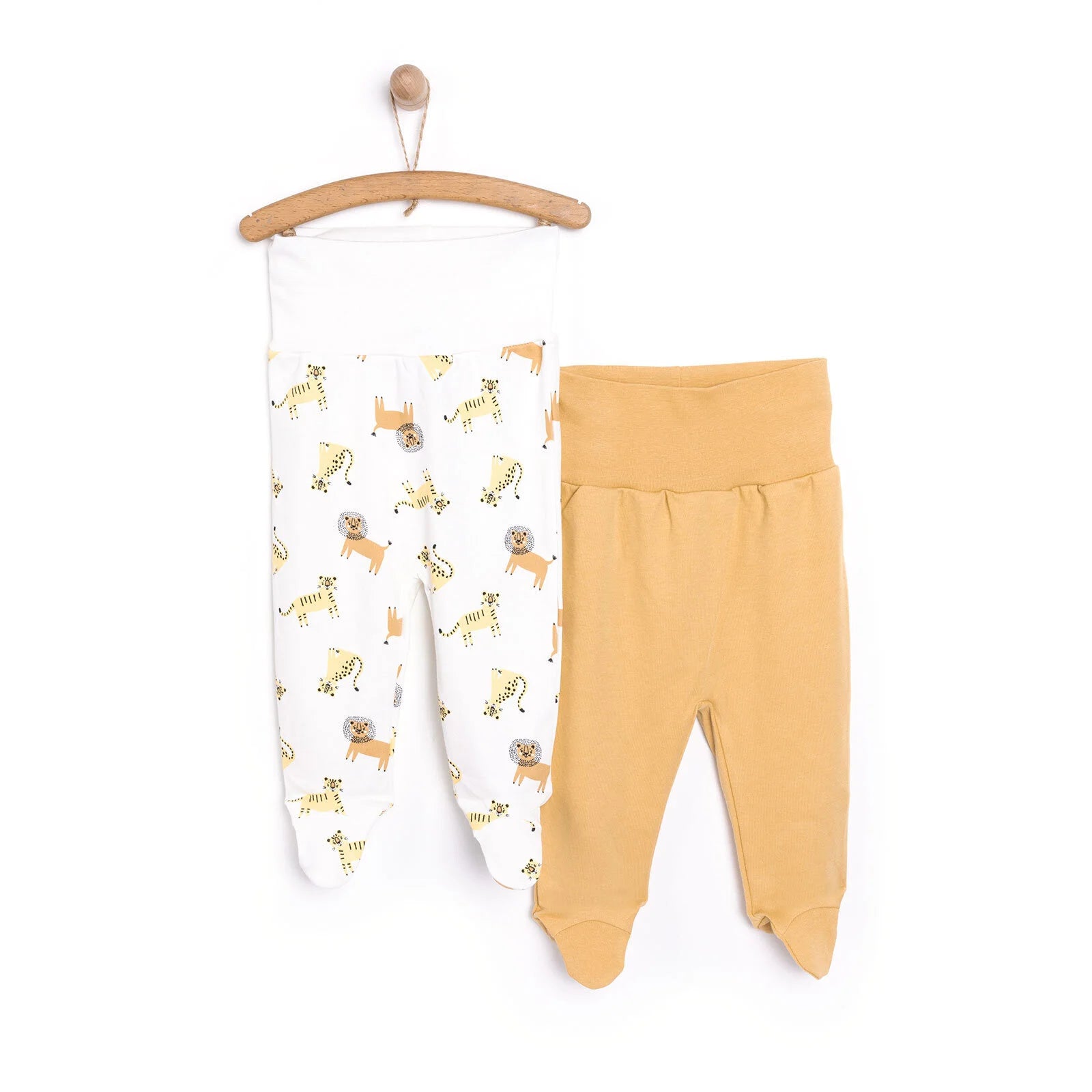 HelloBaby Newborn Footed Bottom 2 Pcs - Ecru - ebebek - Black Friday