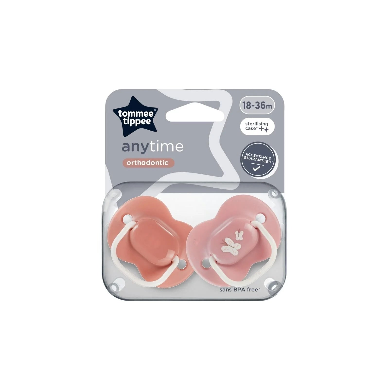 Tommee Tippee Anytime Soother 18 - 36 months Pack of 2 Assorted - ebebek - Black Friday