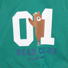 HelloBaby Basic Boy Low Raised Bear Printed Sweatshirt - Dark Green - ebebek - Black Friday