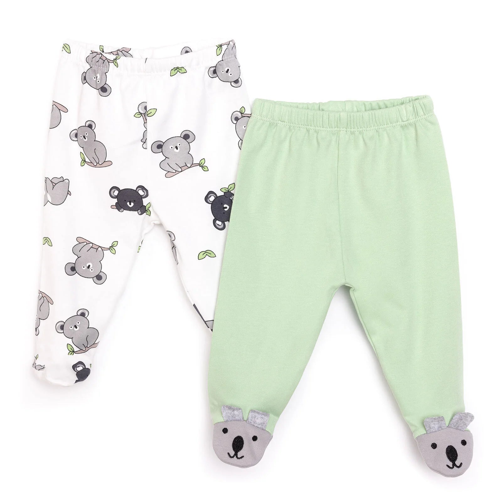 HelloBaby Newborn Footed Bottom - Pistachio Green - ebebek - Black Friday