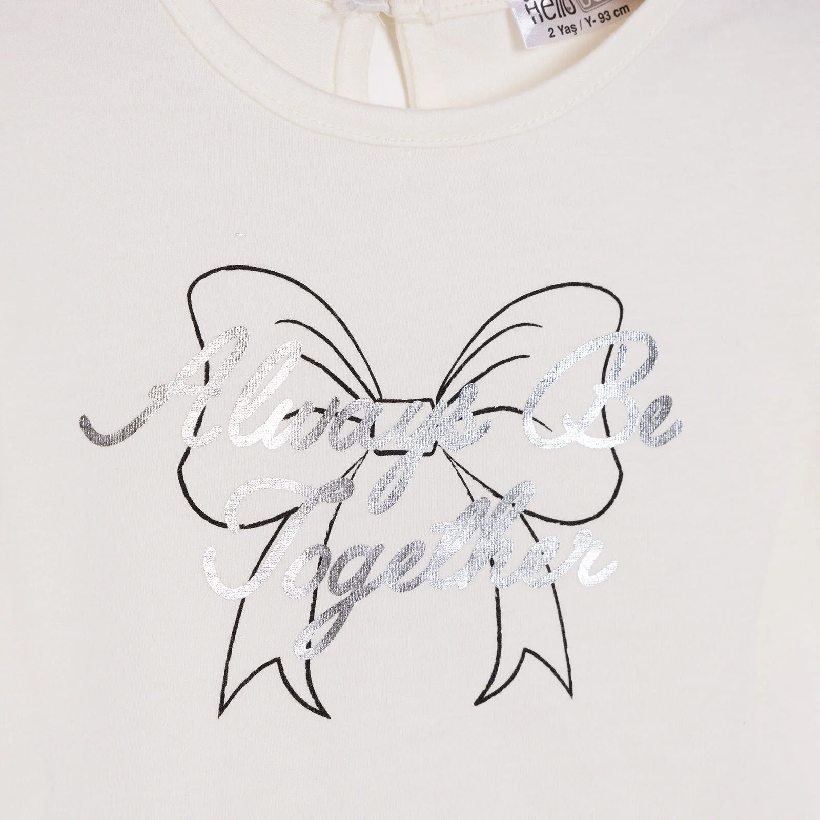 HelloBaby Metallic Girl Blouse - Ecru - ebebek - Black Friday