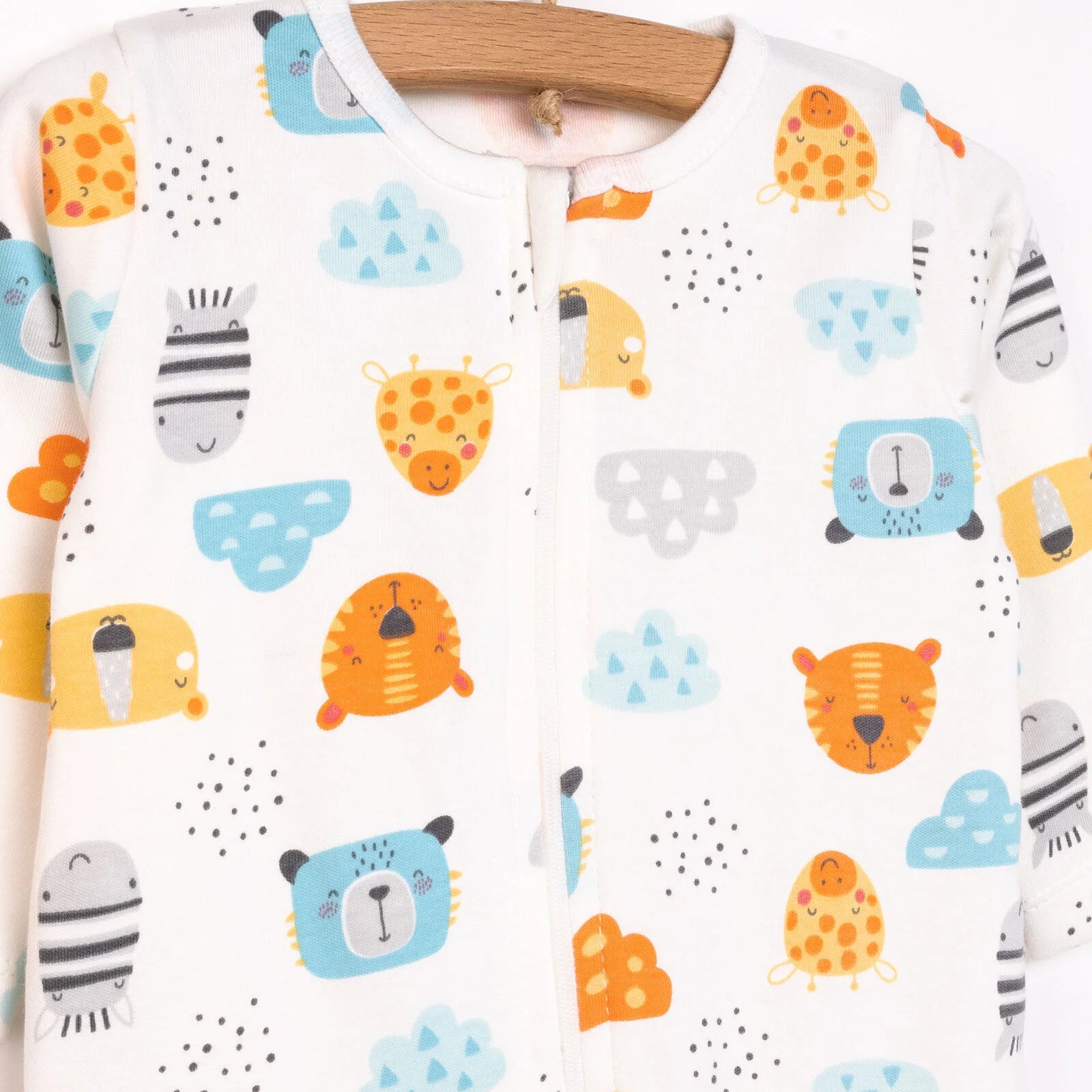 HelloBaby Newborn Footed Jumpsuit - Ecru - ebebek - Black Friday