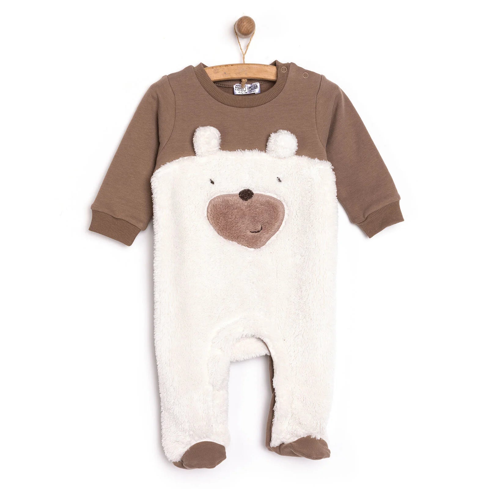 HelloBaby Newborn Figure Welsoft Footed - Brown - ebebek - Black Friday