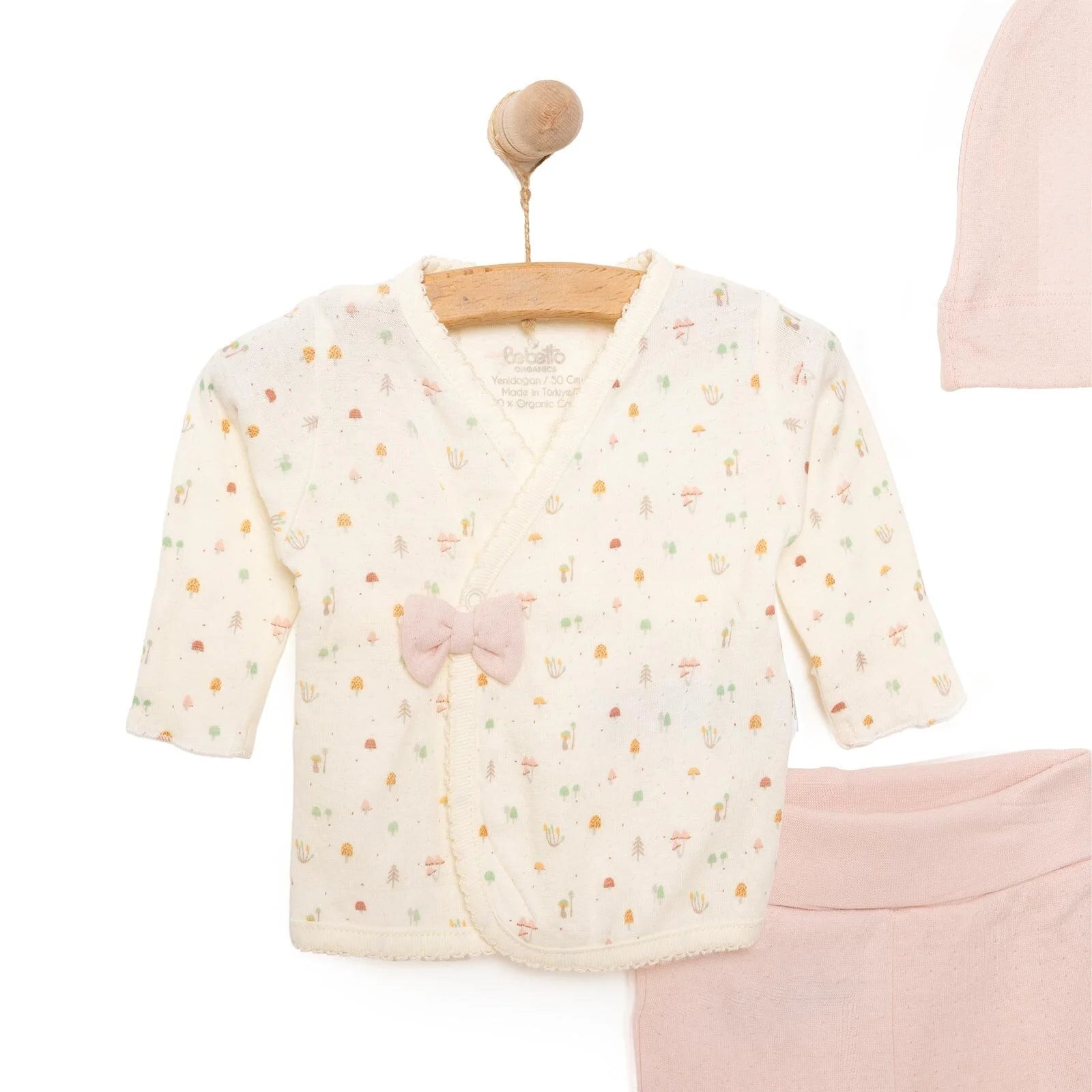 Bebetto Organic My Mushroom Girl 5 Piece Set - Light Rose - ebebek - Black Friday