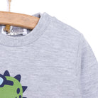 HelloBaby Basic Low Raised Sweatshirt - Grey Melange - ebebek - Black Friday