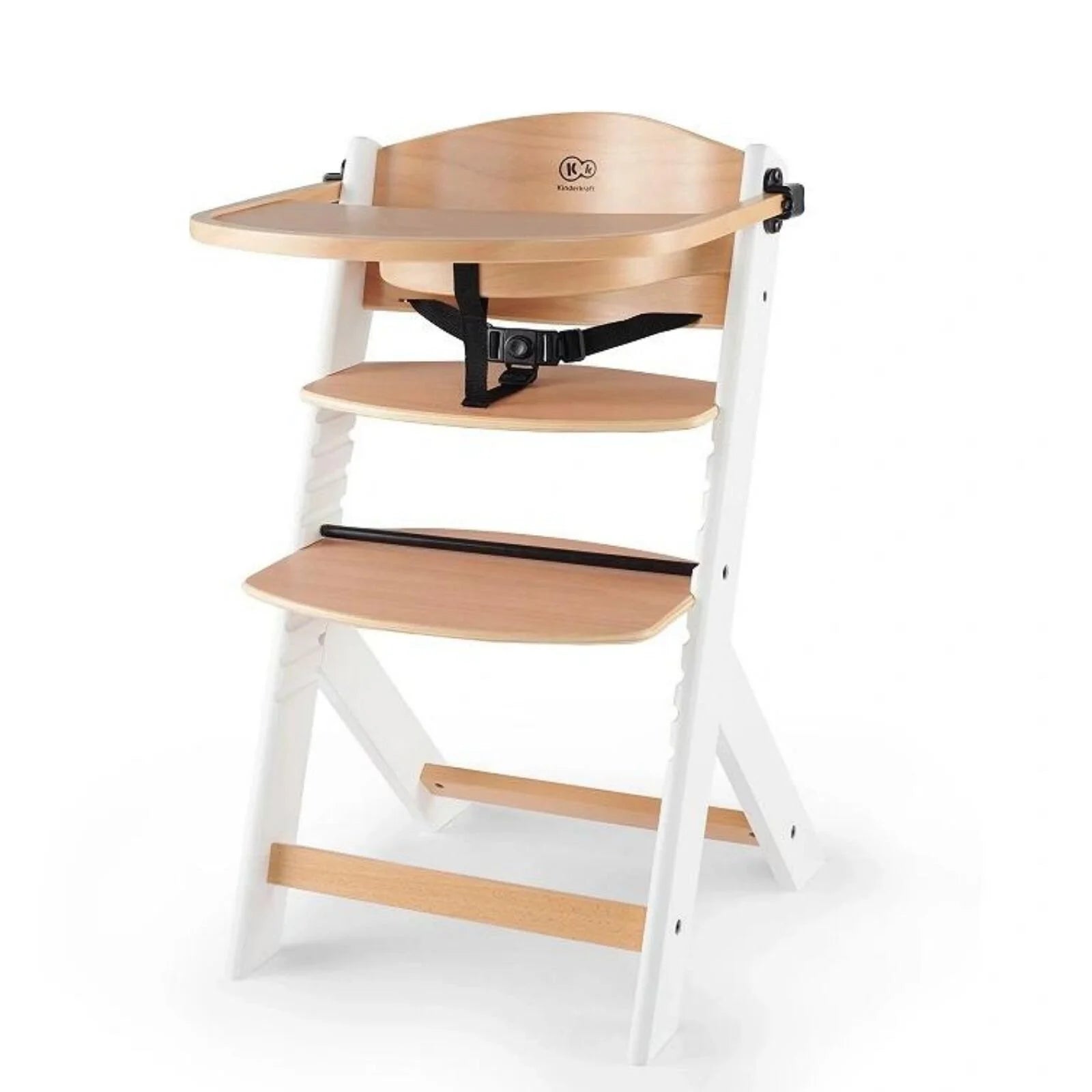 Kinderkraft Enock Wooden Highchair - Wooden White - ebebek - Black Friday