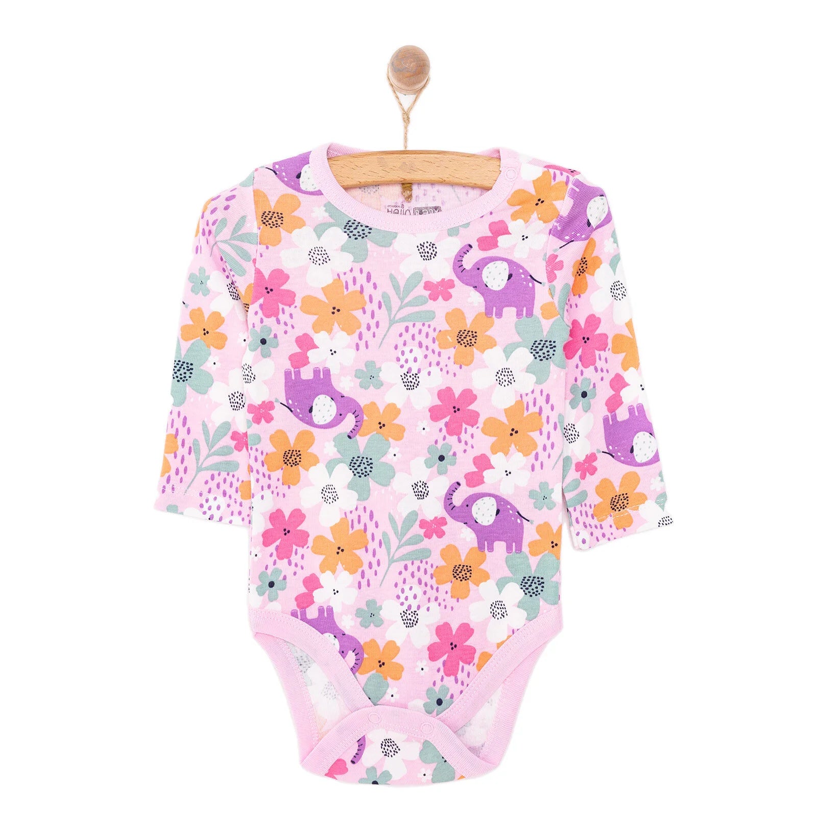 HelloBaby Baby Girl Long Sleeve Body - Powder - ebebek - Black Friday