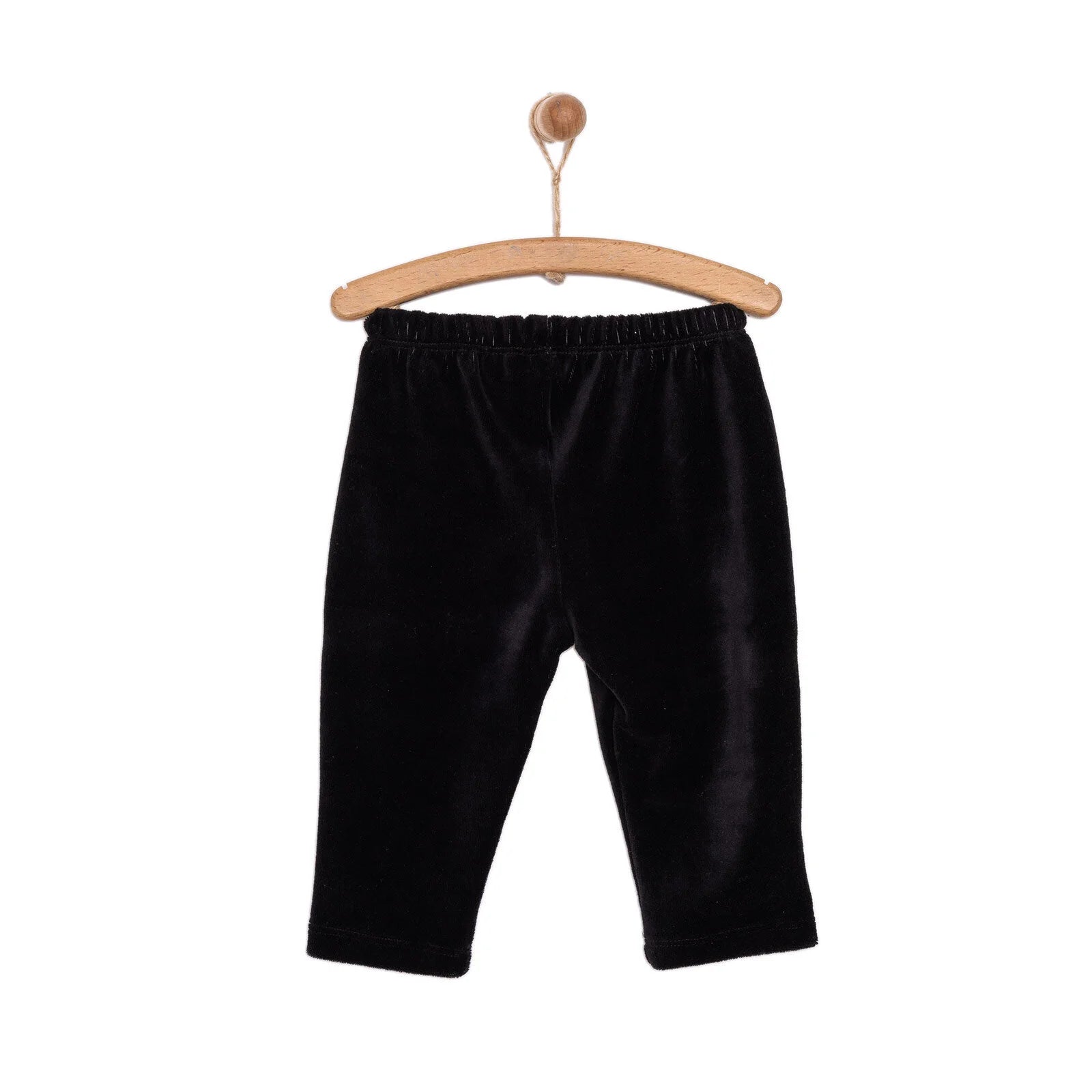 HelloBaby Basic Velvet Joggers - Black - ebebek - Black Friday