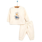 HelloBaby Basic Printed Baby Tracksuit - Ecru - ebebek - Black Friday