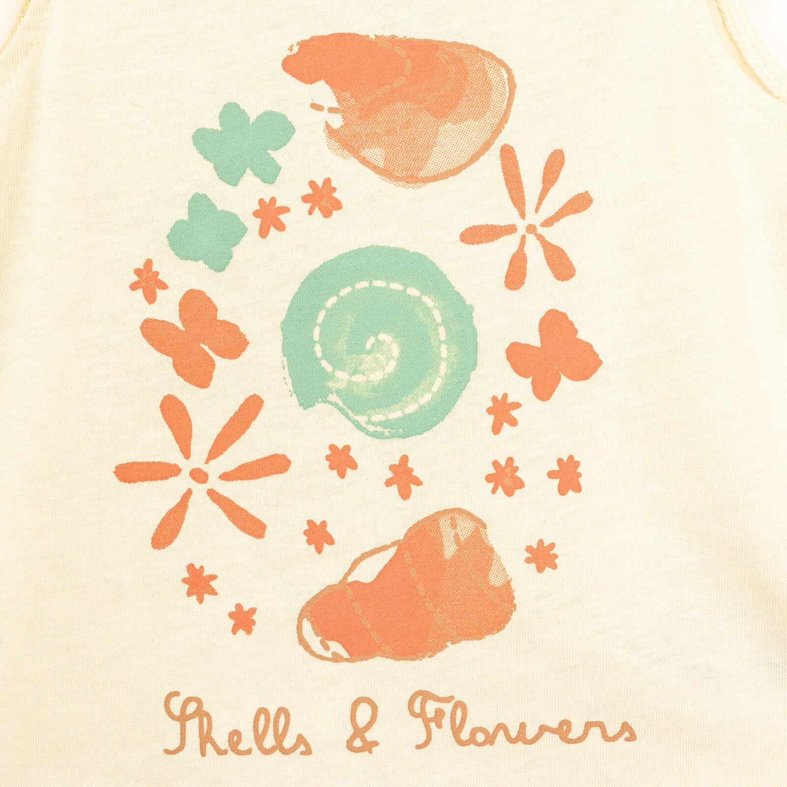 HelloBaby Basic Sea Shell Patterned T-shirt - Short - Ecru - ebebek - Black Friday