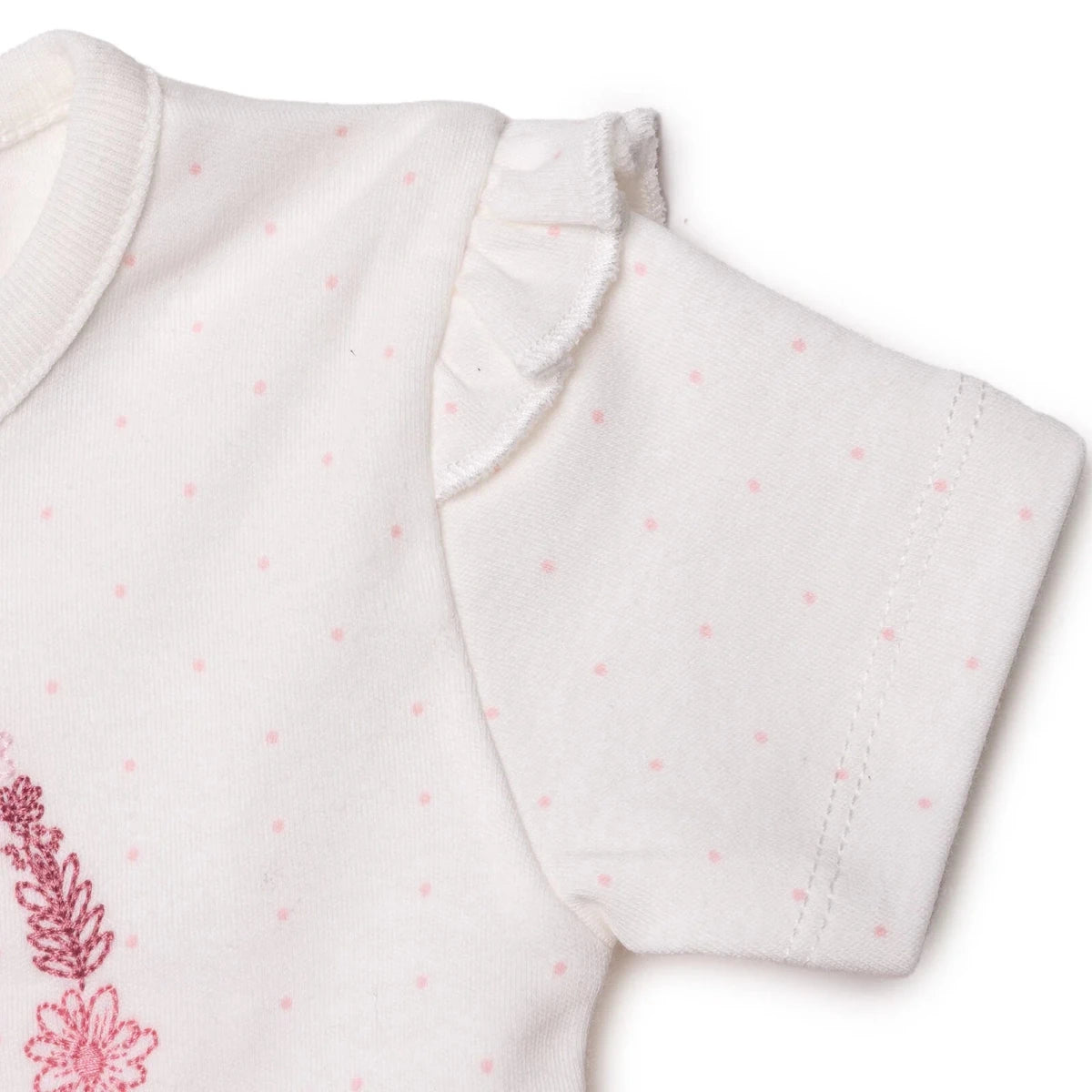 Bebetto Girls T-shirt & Shorts Set Floral Print Flower Garden Crew Neck Short Length Short Sleeve - Pink Pink - ebebek