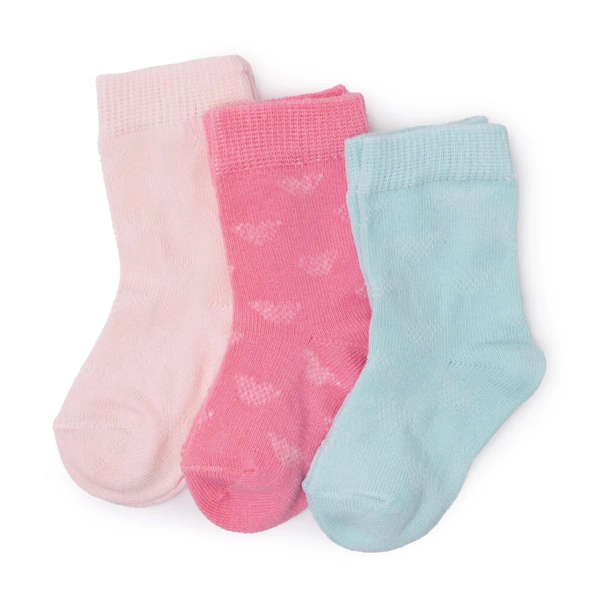 Baby Girl 3 - Pack Ankle Socks - Pink Pink - ebebek