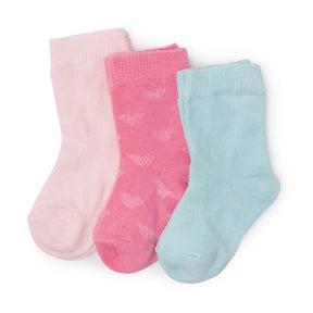 Baby Girl 3 - Pack Ankle Socks - Pink Pink - ebebek