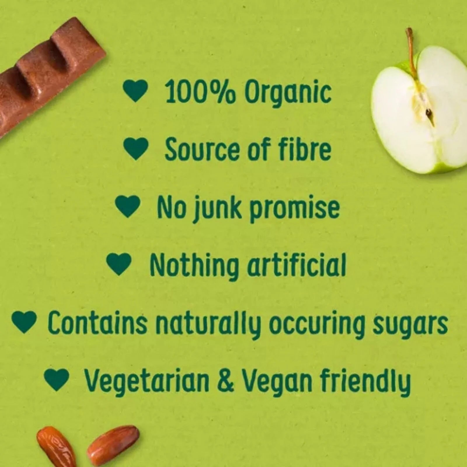 Organix Apple & Date Chunky Fruit Bar 12+ months 102g (6x17g) - ebebek - Black Friday