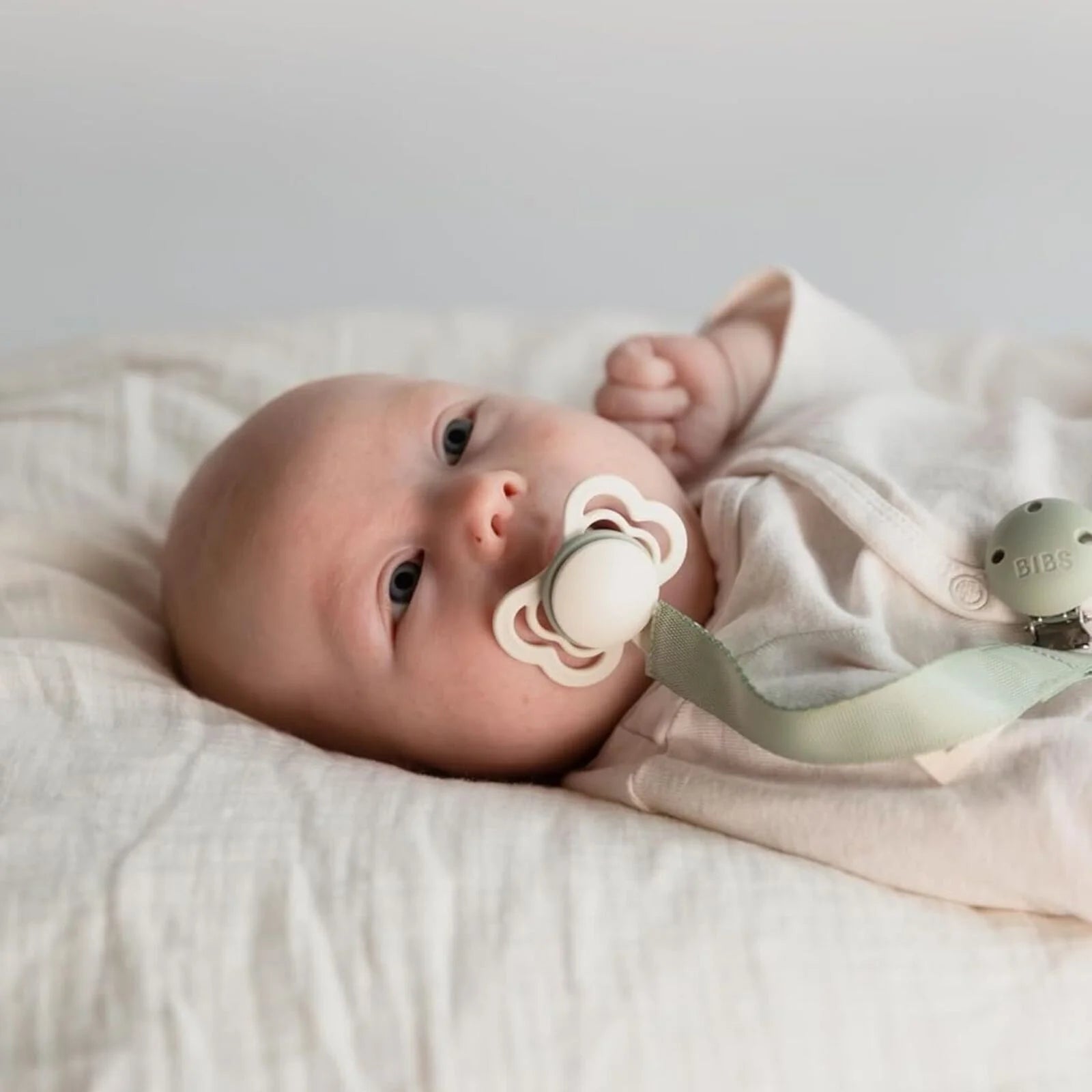 BIBS Soother Clip Ribbon - Sage - ebebek - Black Friday