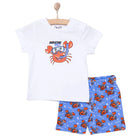 HelloBaby Basic Boy Crab Printed Tshirt - White - ebebek - Black Friday