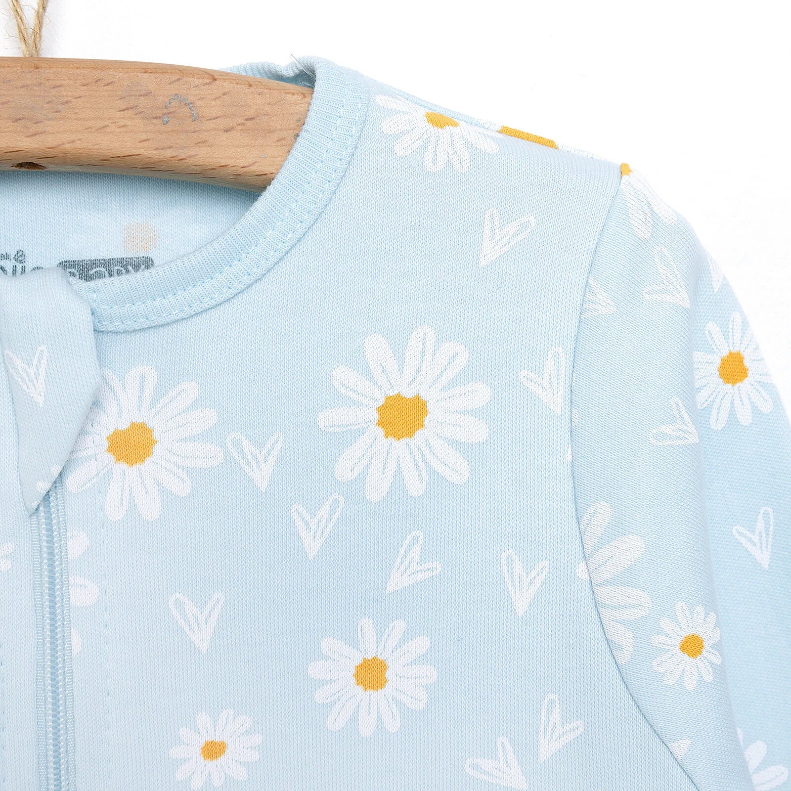 HelloBaby Newborn Footed Jumpsuit - Light Blue - ebebek - Black Friday