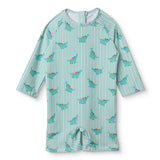 Baby Boy Swimsuit Dinosaur Print - Green Green - ebebek