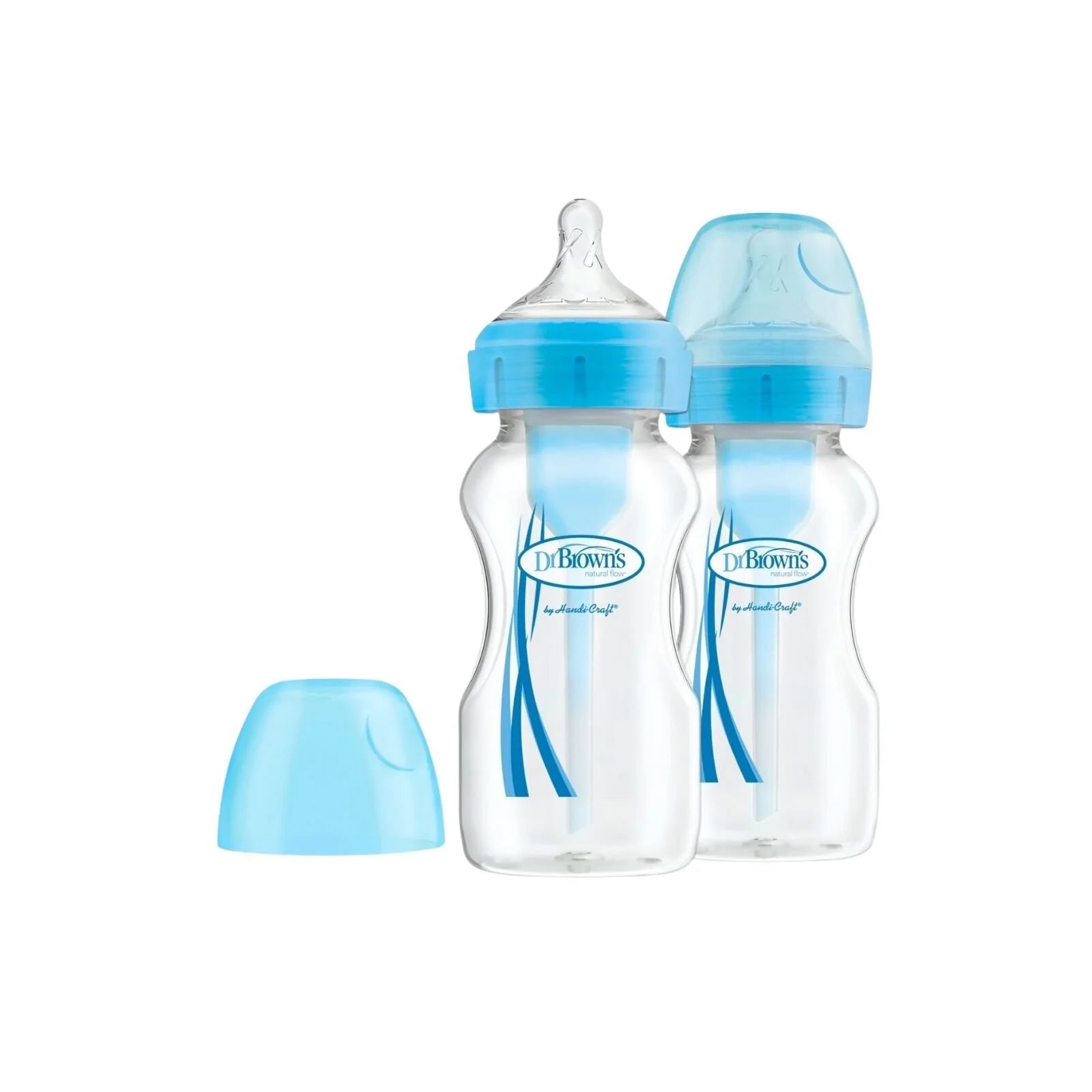 Dr. Brown's Options+ Anti - Colic Baby Bottle Wide Neck Blue 270ml Pack of 2 - ebebek - Black Friday