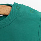 HelloBaby Basic Boy Low Raised Bear Printed Sweatshirt - Dark Green - ebebek - Black Friday