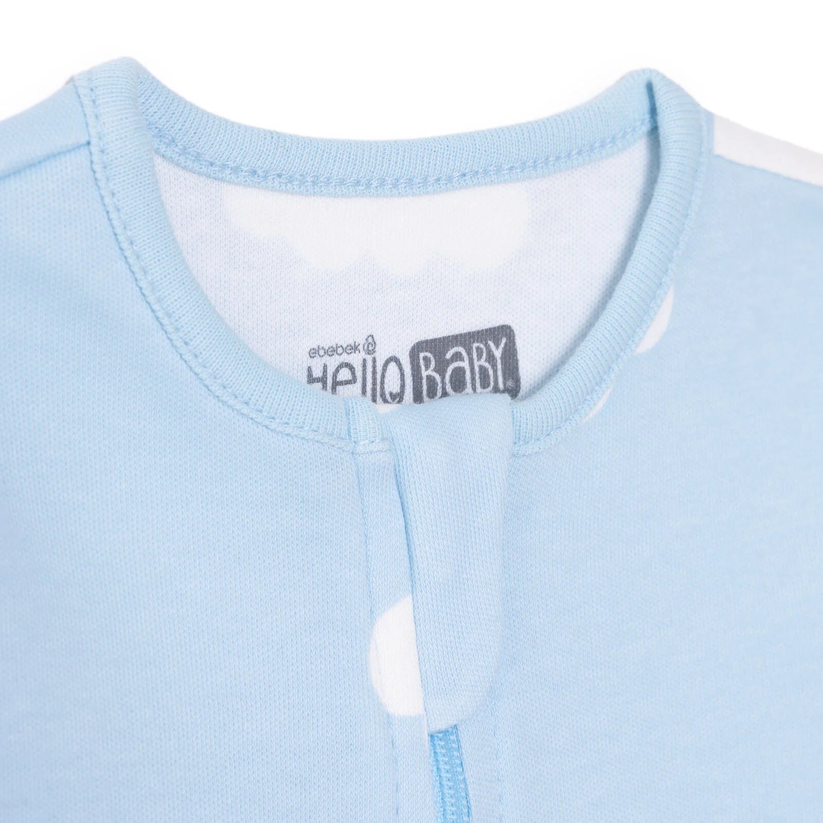 HelloBaby Newborn Footed Jumpsuit - Light Blue - ebebek - Black Friday