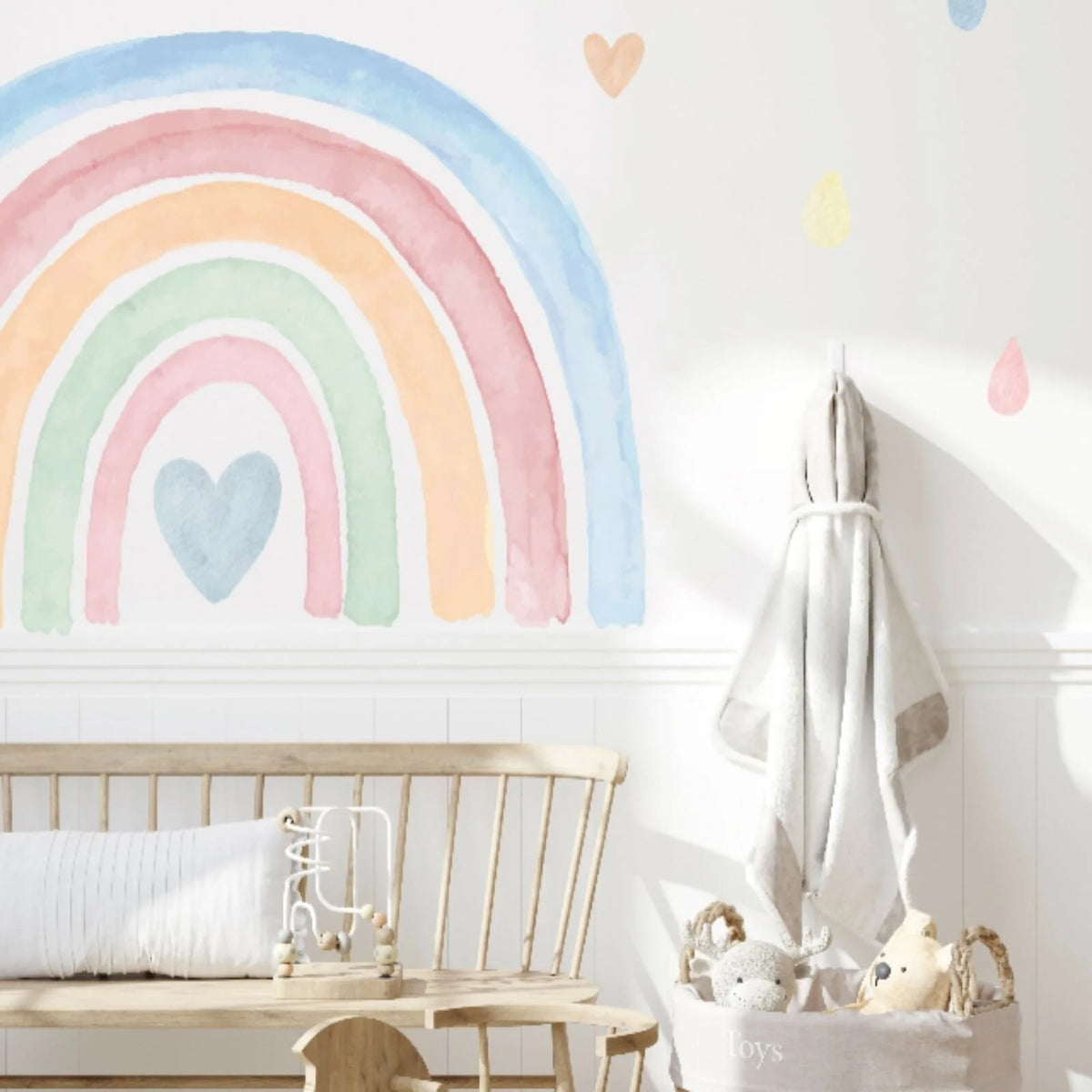 Live Vida Rainbow & Raindrops Wall Stickers - ebebek