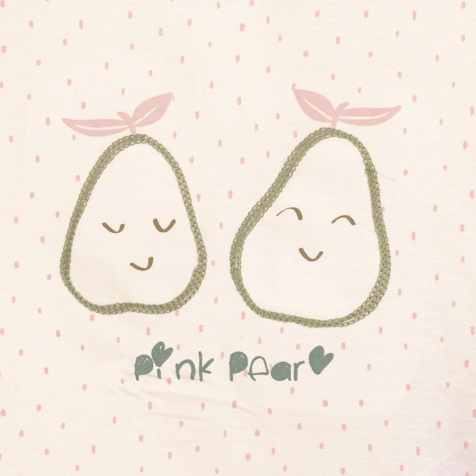 Bebetto Pink Pear Girl Tshirt - Leggings - Ecru - ebebek - Black Friday