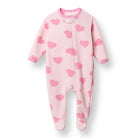 HelloBaby Newborn Polar Footed Jumpsuit - Pink Printed - ebebek - Black Friday