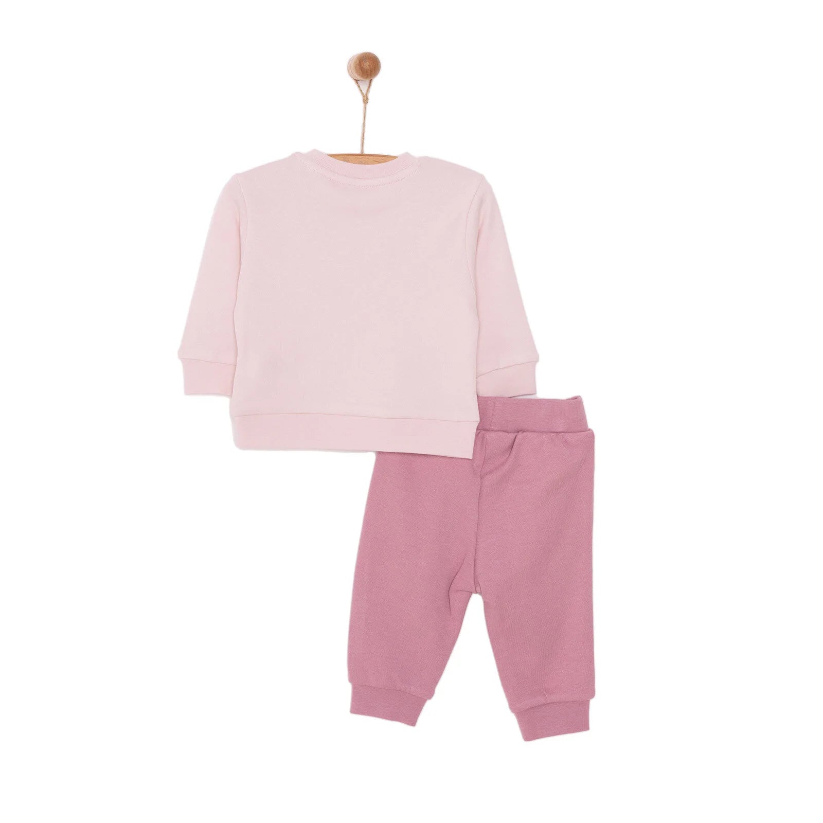 HelloBaby Basic Girl Madame Printed Jogging Set - Pink - ebebek - Black Friday