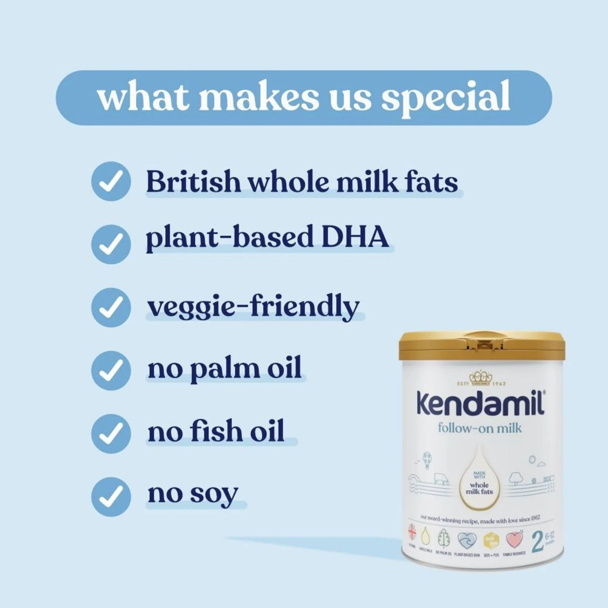 Kendamil Stage 2 Follow On Milk Formula 6 - 12 months 800g - ebebek - Black Friday