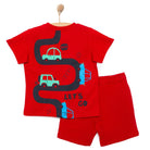 HelloBaby Cars&Roads Road Printed Boy Tshirt - Red - ebebek - Black Friday