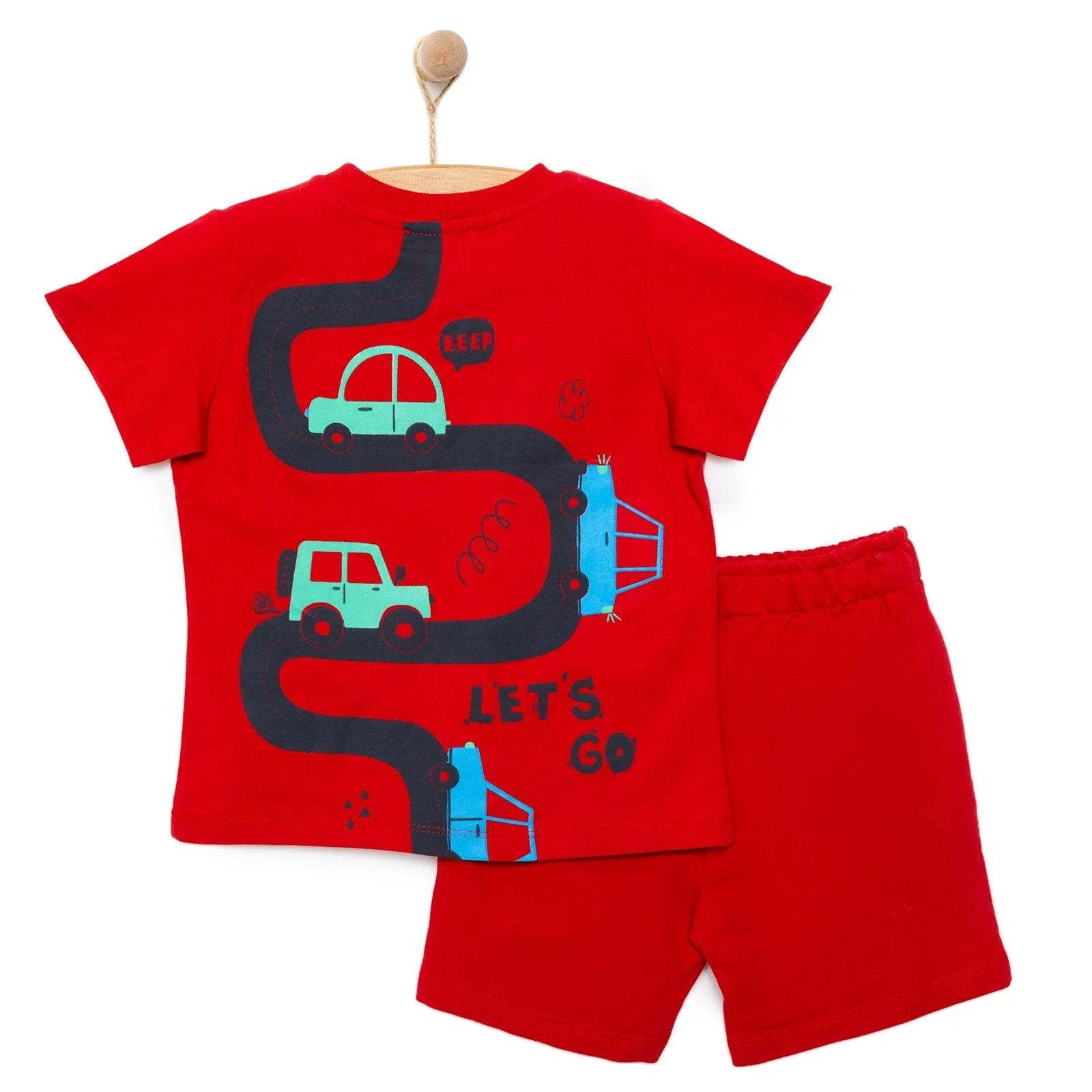 HelloBaby Cars&Roads Road Printed Boy Tshirt - Red - ebebek - Black Friday