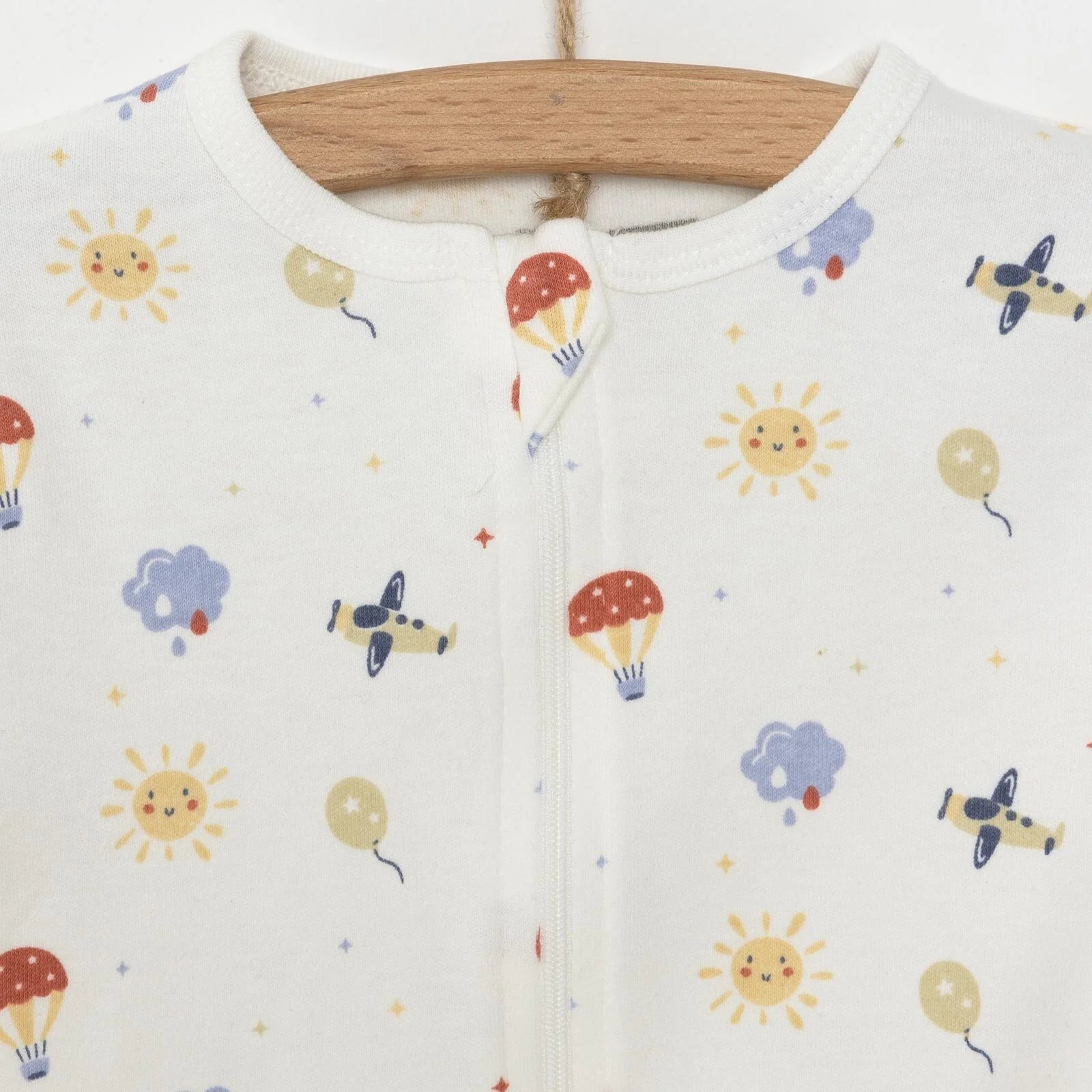 HelloBaby Newborn Baby Boy Footed Jumpsuit - Ecru - ebebek - Black Friday