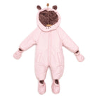 Midimod Basic Girl Rabbit Ears Snowsuit - Light Pink - ebebek - Black Friday
