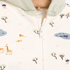 Bebetto Newborn Baby Boy Safari Hooded Cardigan - Sweatshirt - Footless Bottom - Multicolour - ebebek - Black Friday