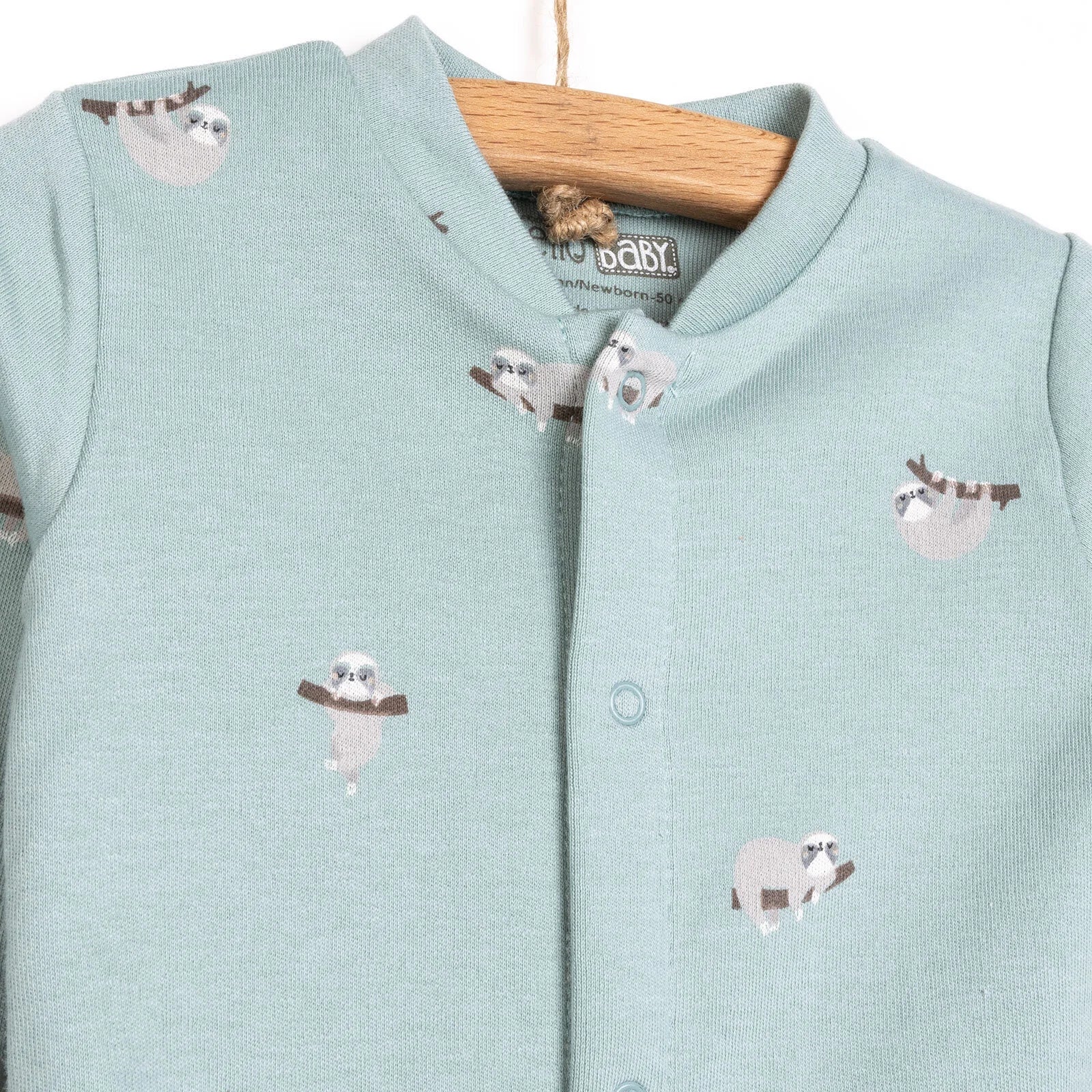 HelloBaby Baby Boy Jumpsuit - Body - Hat - Dark Mint - ebebek - Black Friday