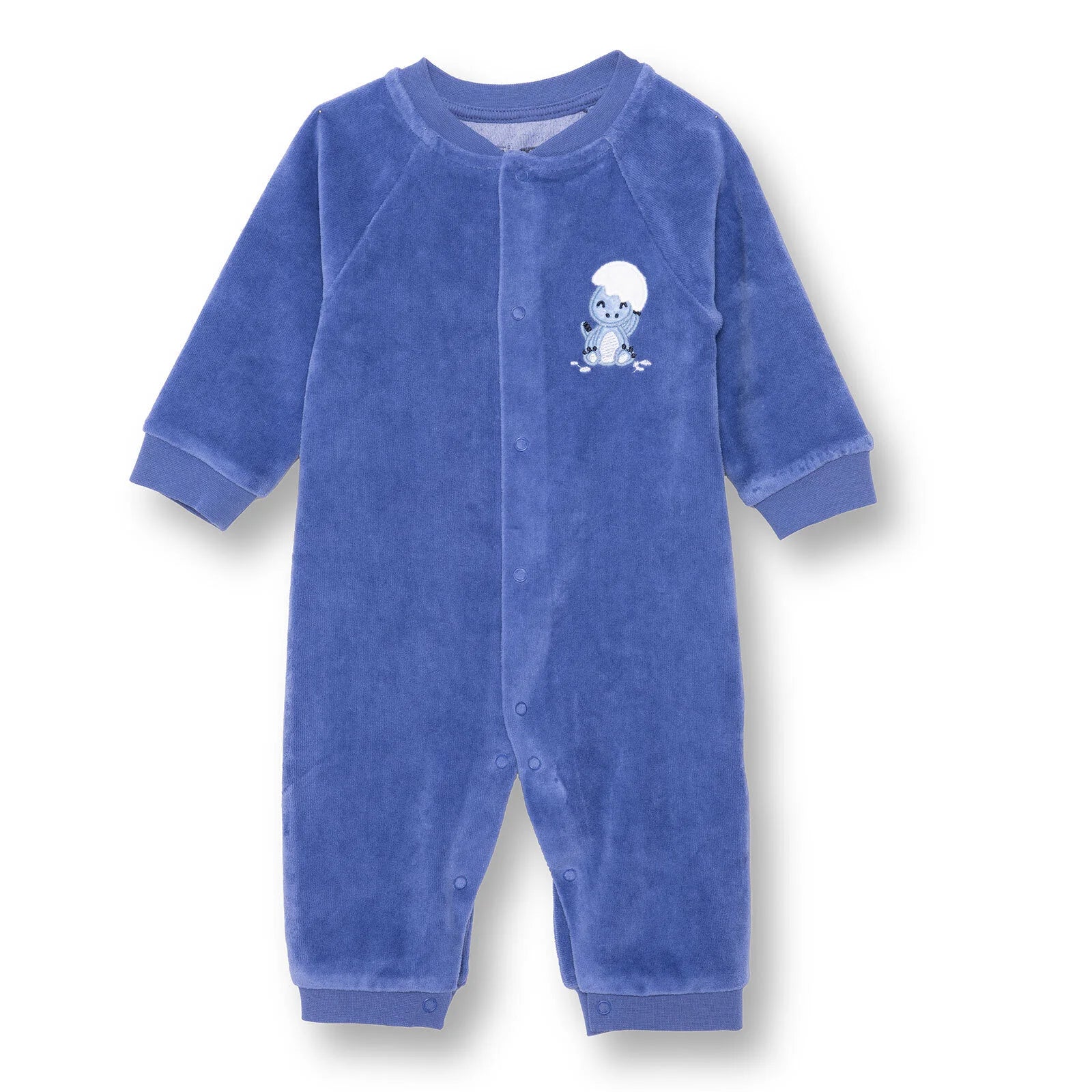 HelloBaby Newborn Velvet Footless Jumpsuit - Indigo - ebebek - Black Friday