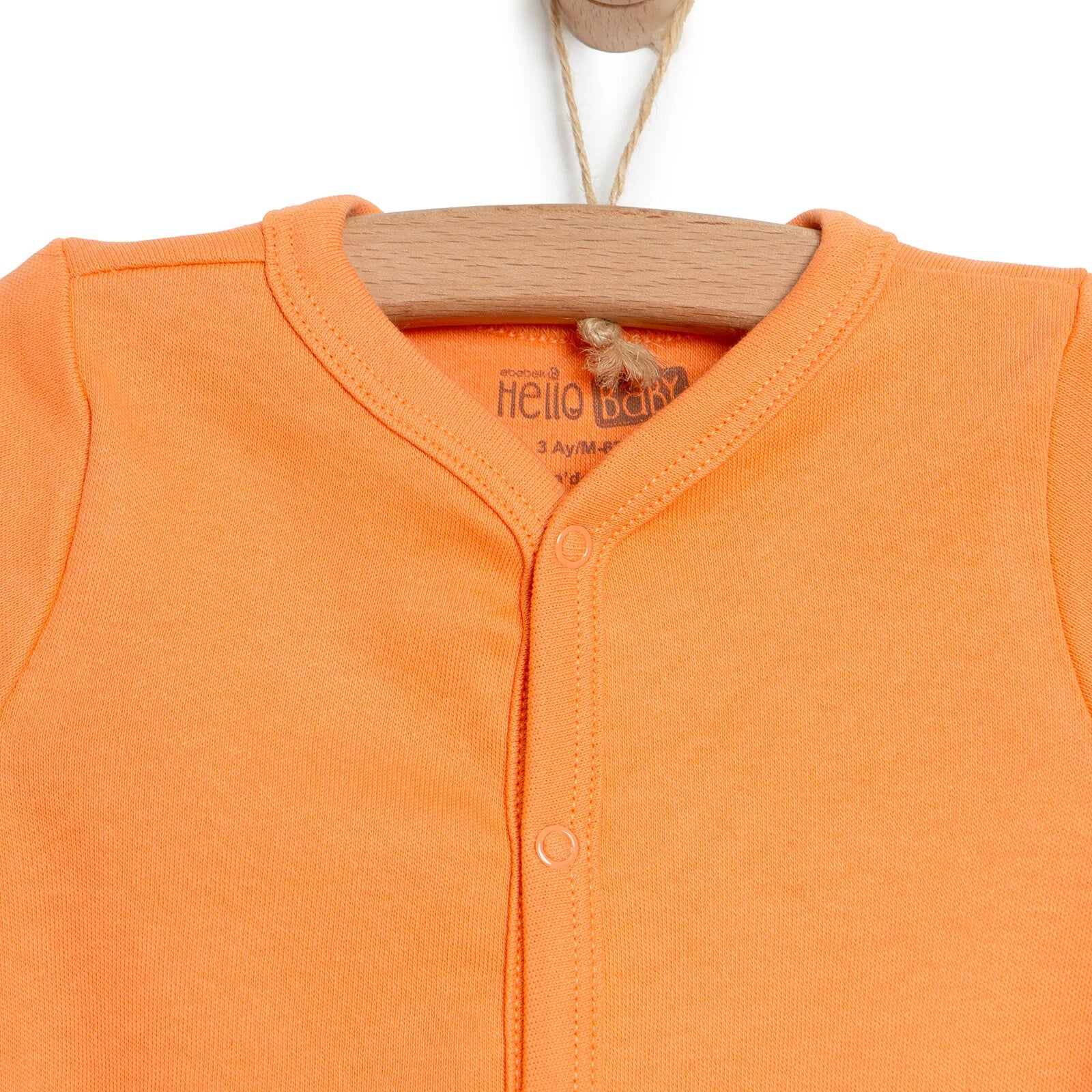 HelloBaby Newborn Footed Jumpsuit - Hat 2 Pcs - Orange - ebebek - Black Friday