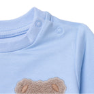 HelloBaby Newborn Sweatshirt - Footless Bottom - Light Blue - ebebek - Black Friday