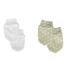 HelloBaby Newborn Mittens - Green Printed - ebebek - Black Friday
