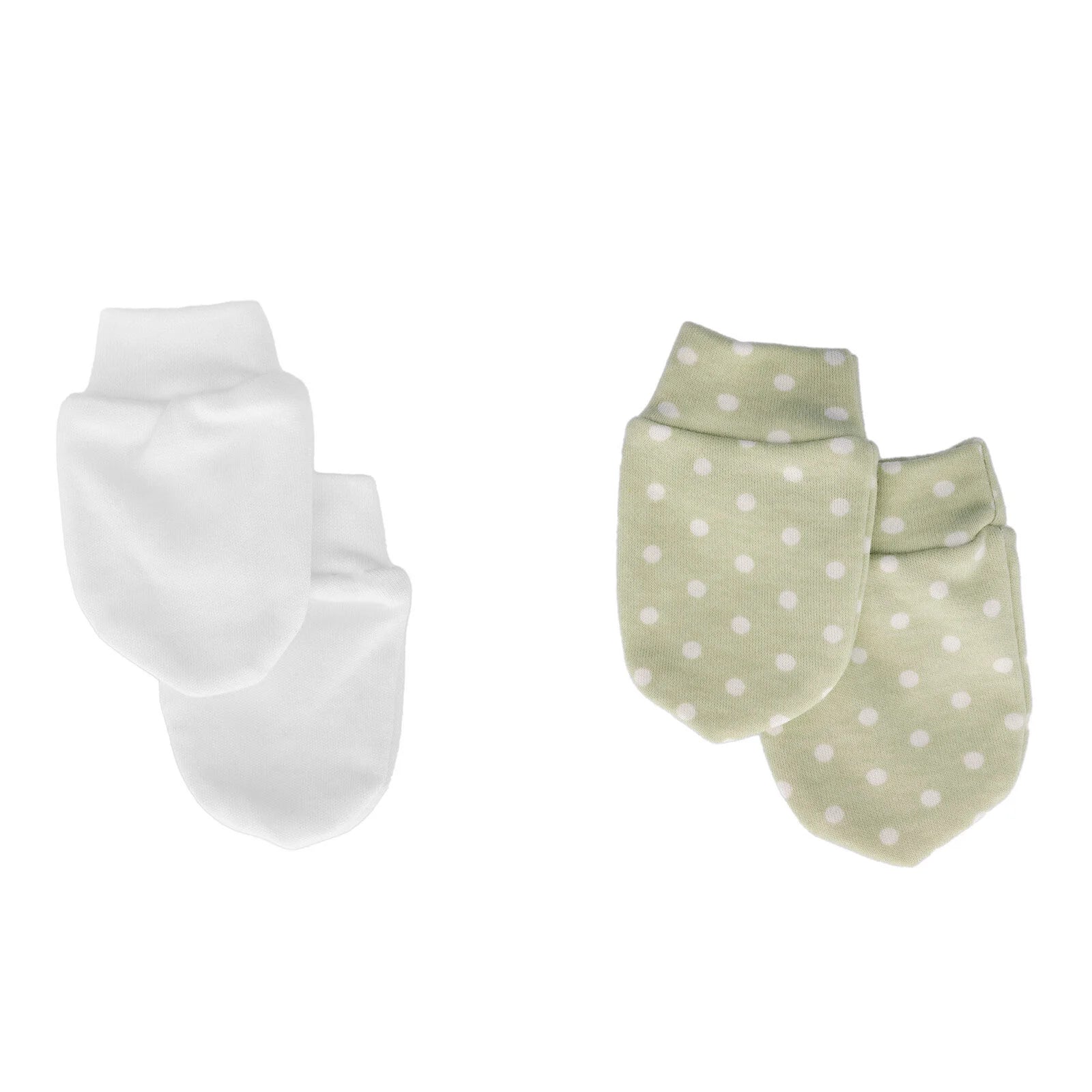 HelloBaby Newborn Mittens - Green Printed - ebebek - Black Friday