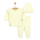 HelloBaby Newborn Organic Wrapover Top - Hat - Green - ebebek - Black Friday