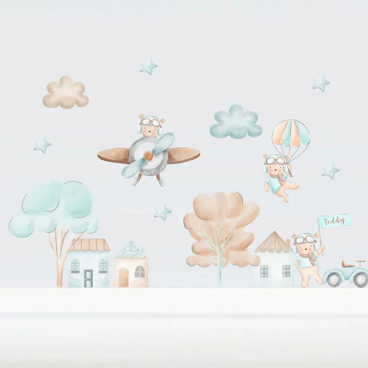 Live Vida Teddy Adventures Large Wall Stickers - ebebek