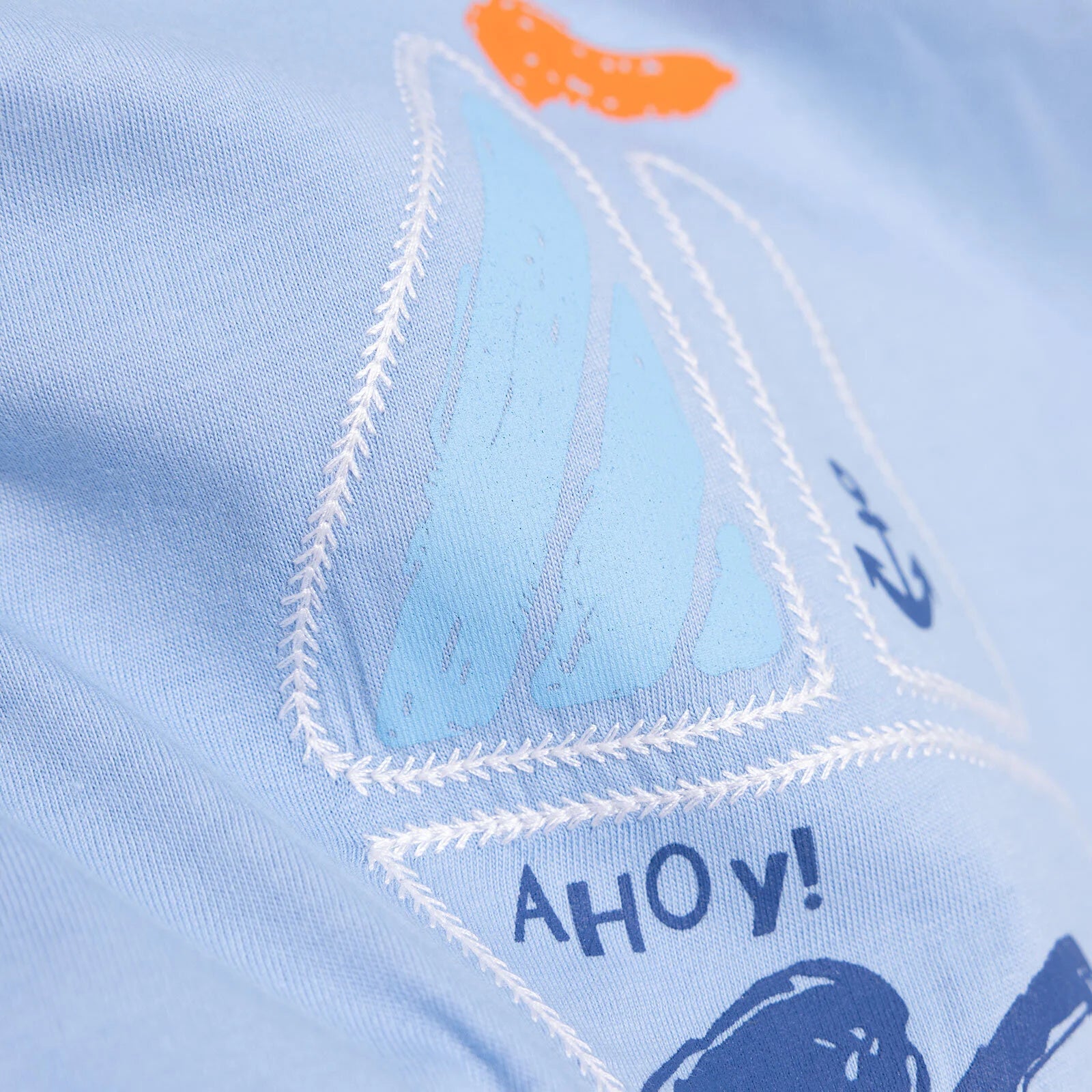 HelloBaby Little Sailor Boy Tshirt - Short - Blue - ebebek - Black Friday