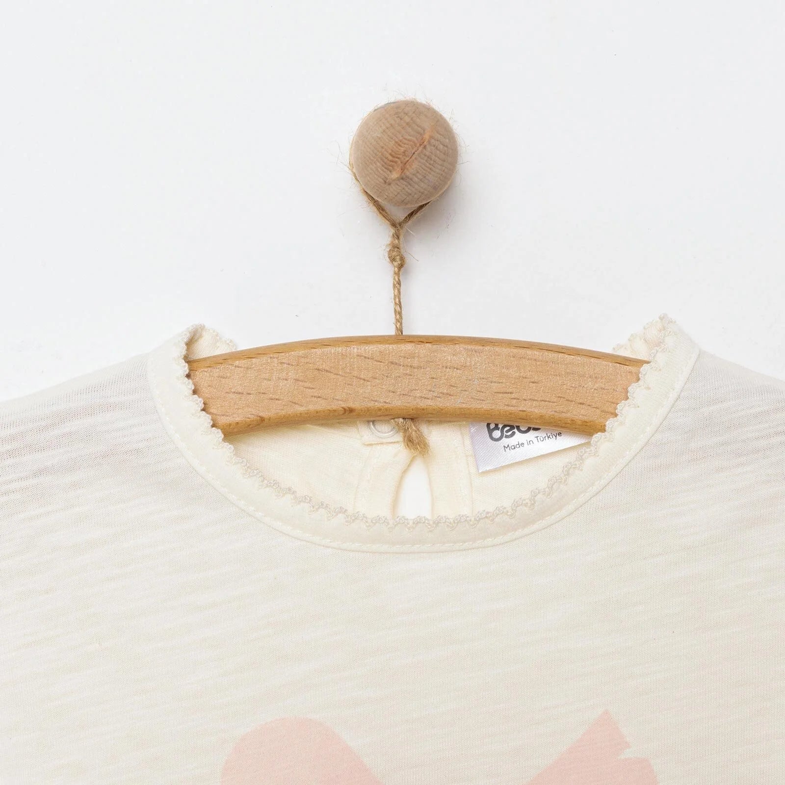 Bebetto Cute Fairy Girl Tshirt - Short - Ecru - ebebek - Black Friday