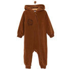 HelloBaby Basic Fleece Jumpsuit - Brown - ebebek - Black Friday