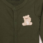 HelloBaby Newborn Boy Footed Jumpsuit - Dark Green - ebebek - Black Friday