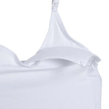 Baby Mom Mother Nursing Vest Decorative Collar Sleeveless - White White - ebebek