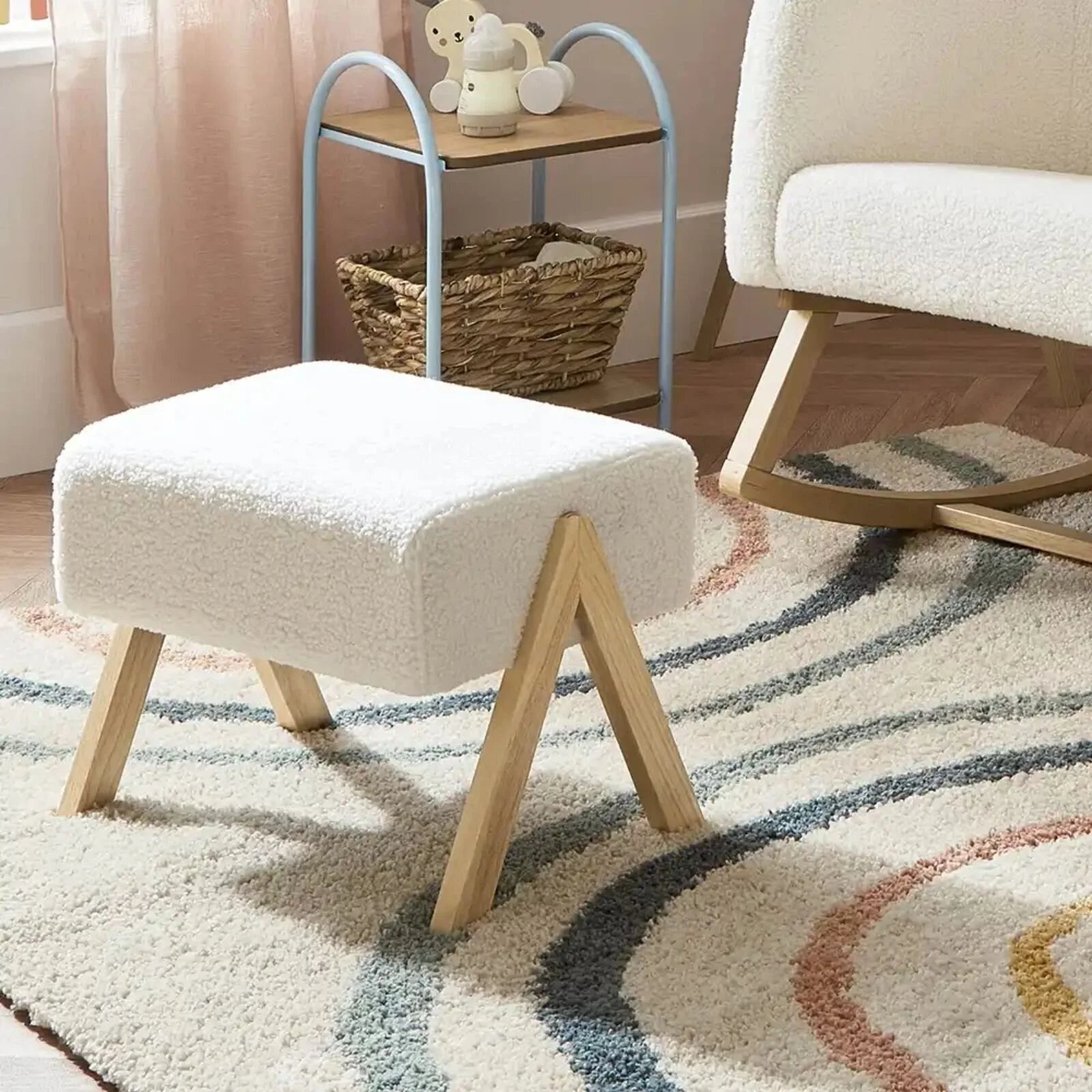 Ickle Bubba Roxby Nursery Chair & Stool - Cloud - ebebek - Black Friday